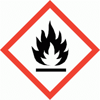 Gambar 3 : Simbol untuk B3 klasifikasi bersifat mudah menyala (flammable)